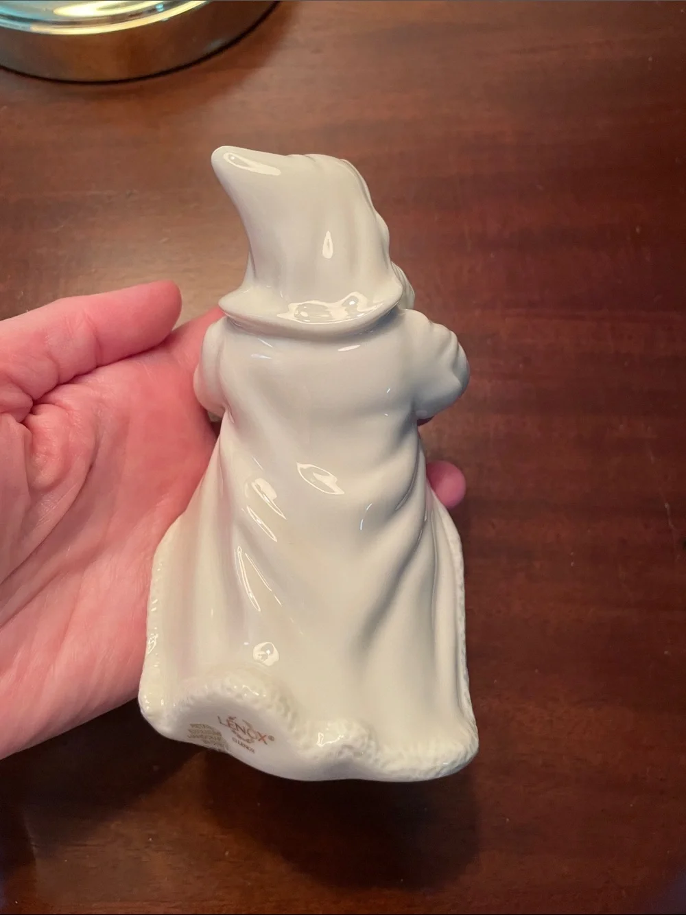 Lenox Glossy Cream Santa Figurine with Gold accents - Santa playing Violin | EUC